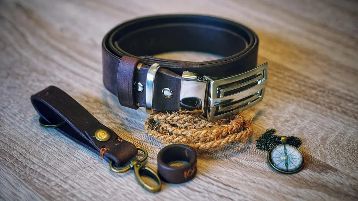 Belt - Chocolate beveled, photo 1