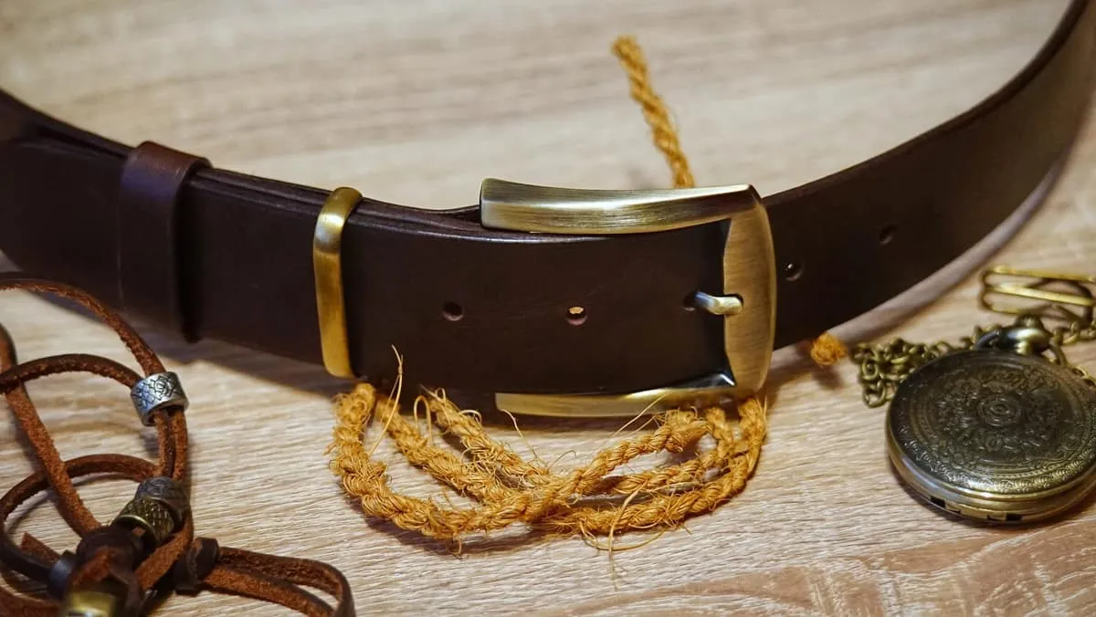 Belt - Brown & Brass, photo 1