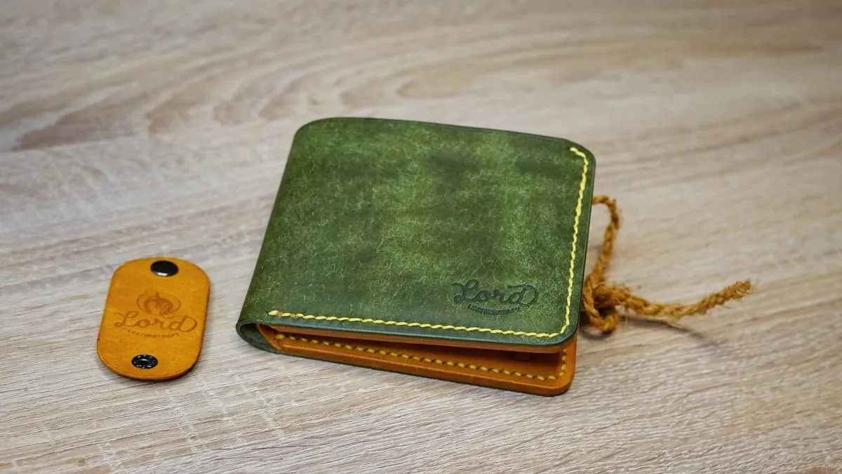 Wings 2 - Bi-fold Wallet, Yellow & Olive, photo 10