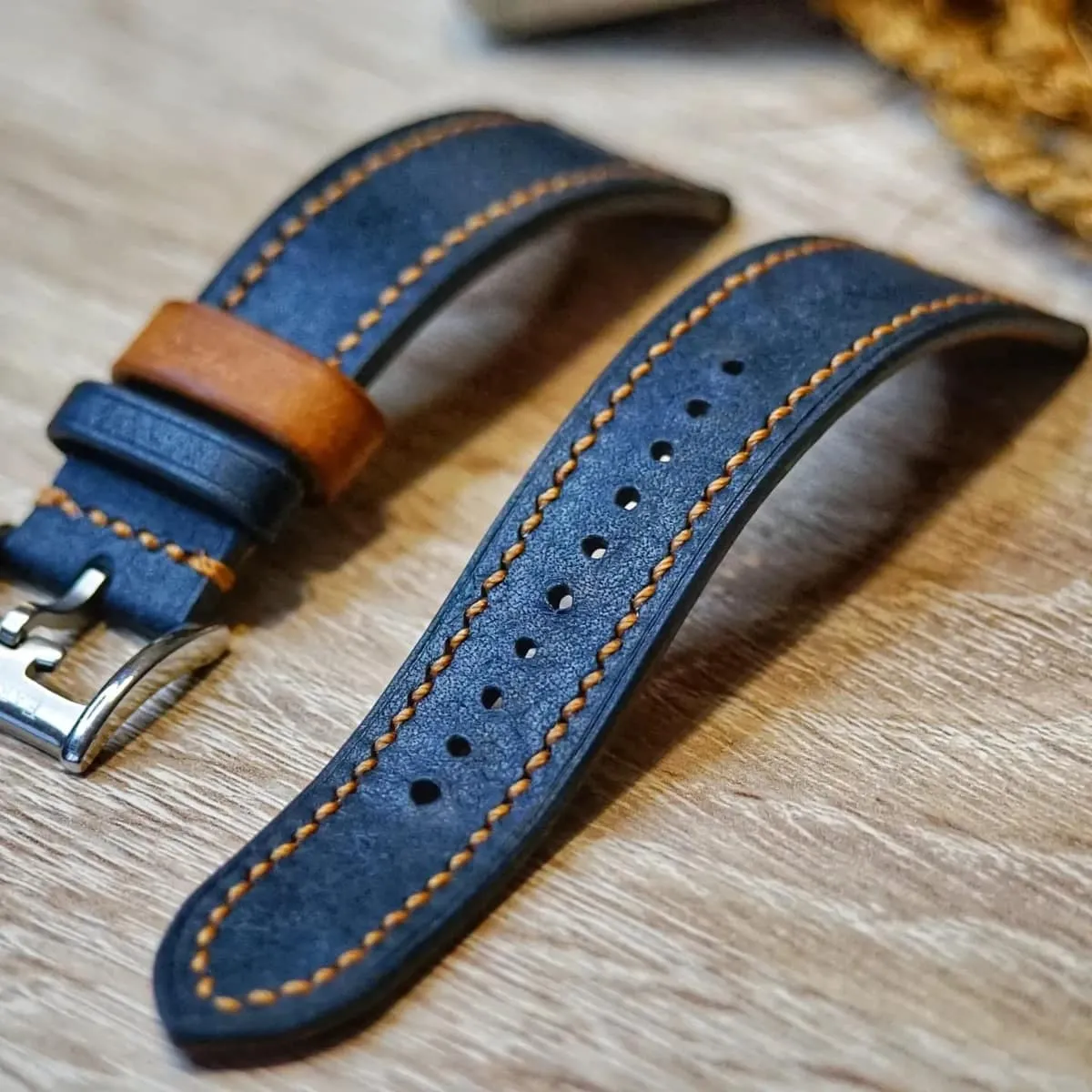 Bound - Watch Strap Navy Cognac, photo 11