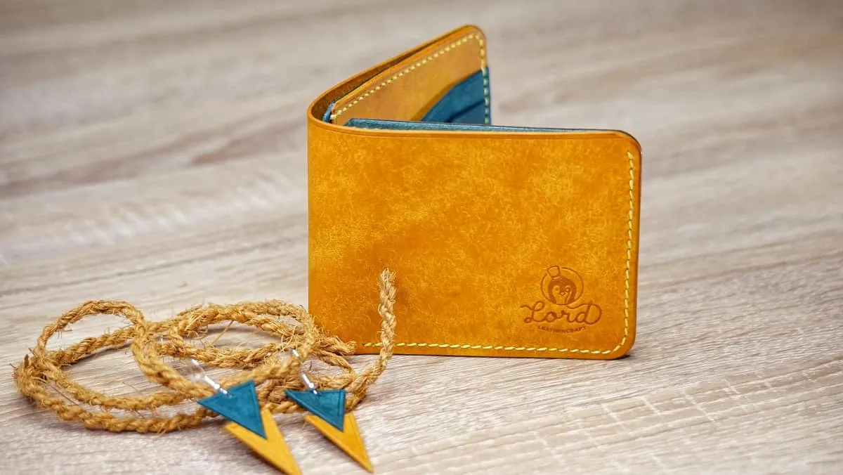 Wings 2 Wallet & Tria Earrings - Ortensia & Yellow, photo 11