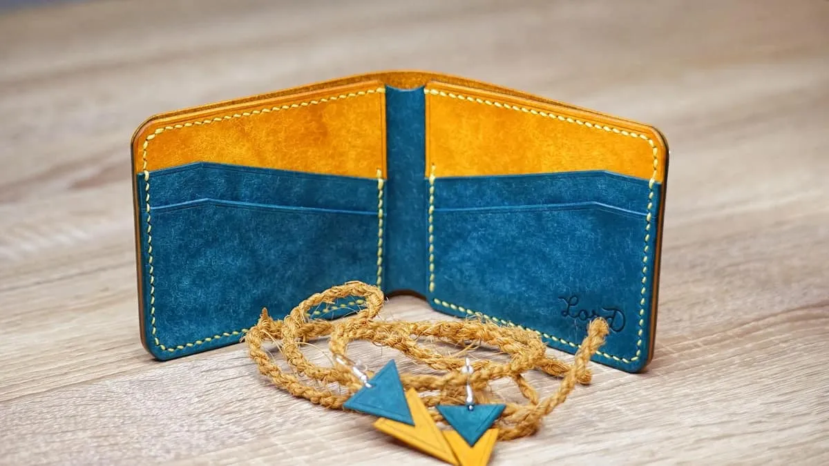 Wings 2 Wallet & Tria Earrings - Ortensia & Yellow, photo 13