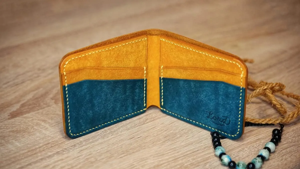 Wings 2 - Bi-fold Wallet, Ortensia & Yellow, photo 2
