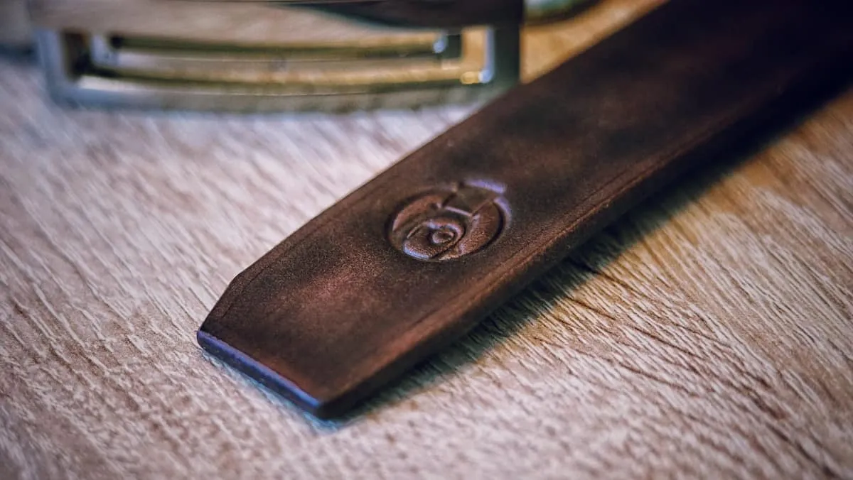 Belt - Chocolate beveled, photo 2
