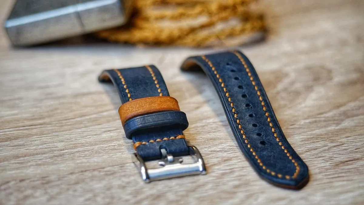 Bound - Watch Strap Navy Cognac, photo 3