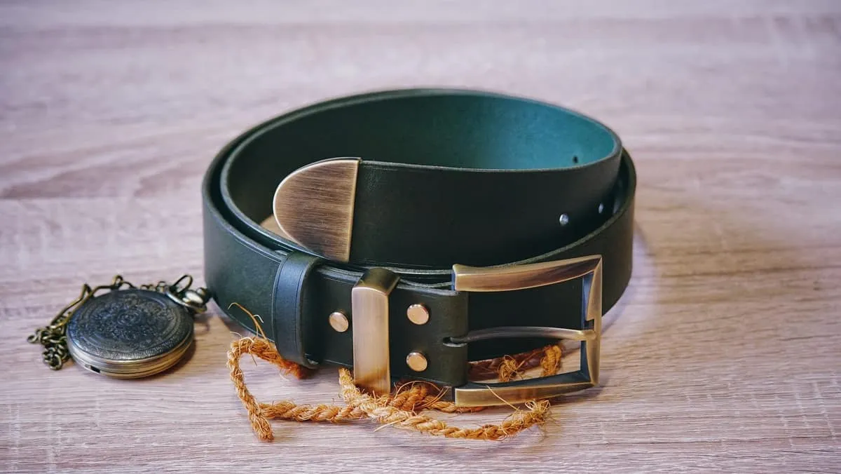 Belt - Green & Triple Brass, photo 3