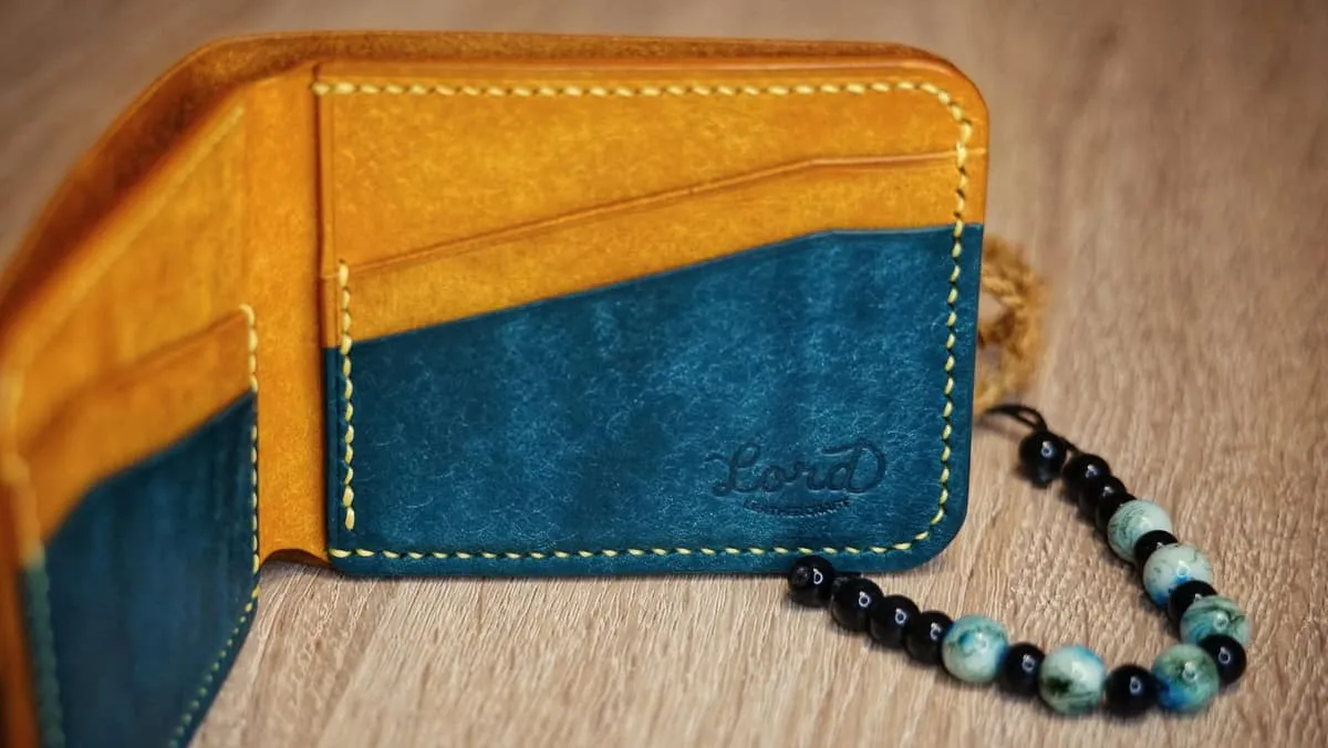 Wings 2 - Bi-fold Wallet, Ortensia & Yellow, photo 4
