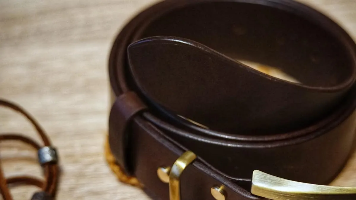 Belt - Brown & Brass, photo 4
