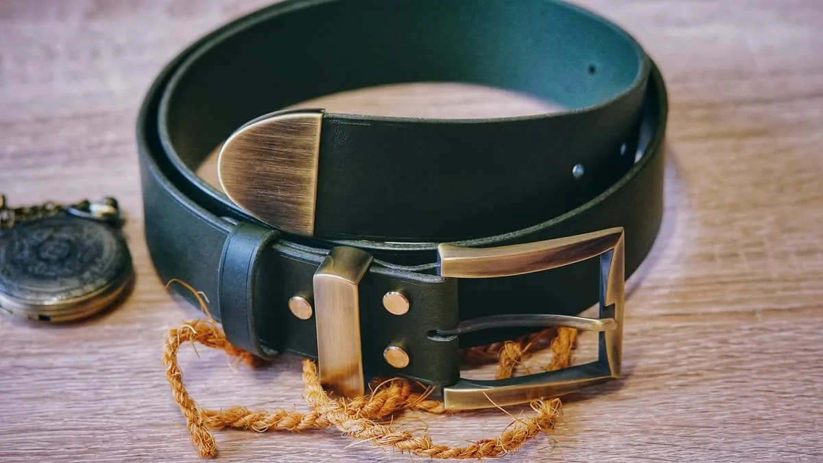 Belt - Green & Triple Brass, photo 4