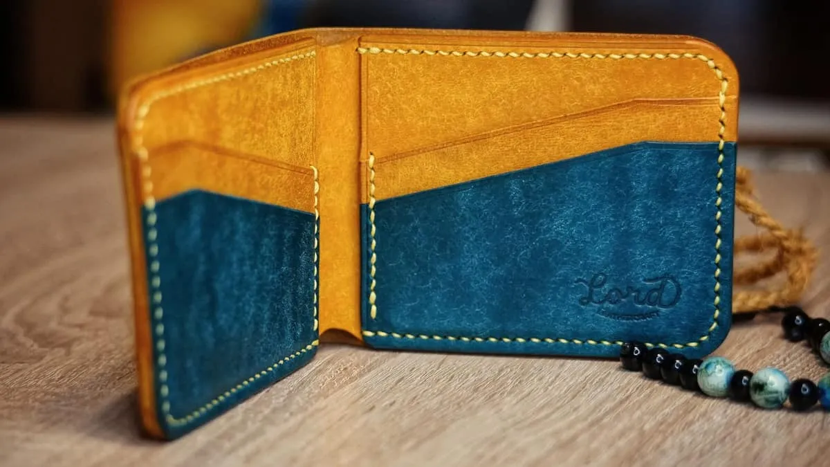 Wings 2 - Bi-fold Wallet, Ortensia & Yellow, photo 5