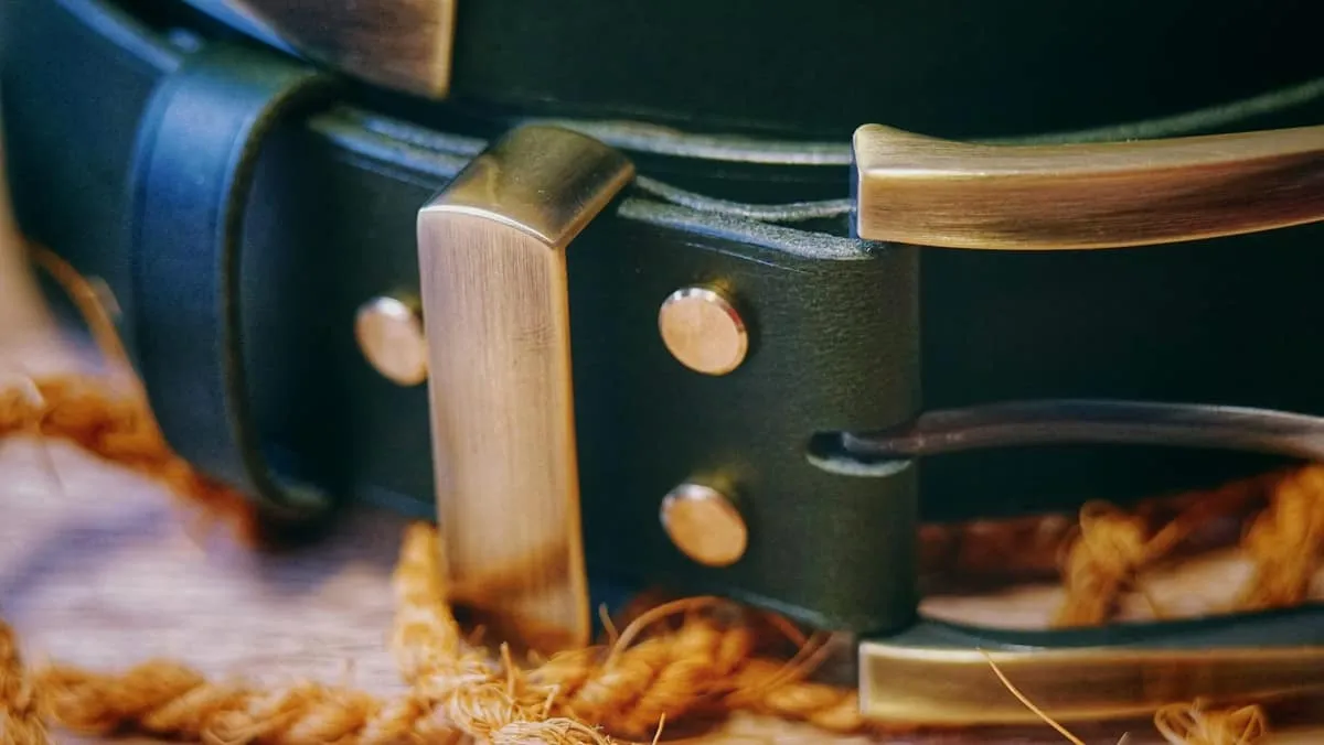 Belt - Green & Triple Brass, photo 5