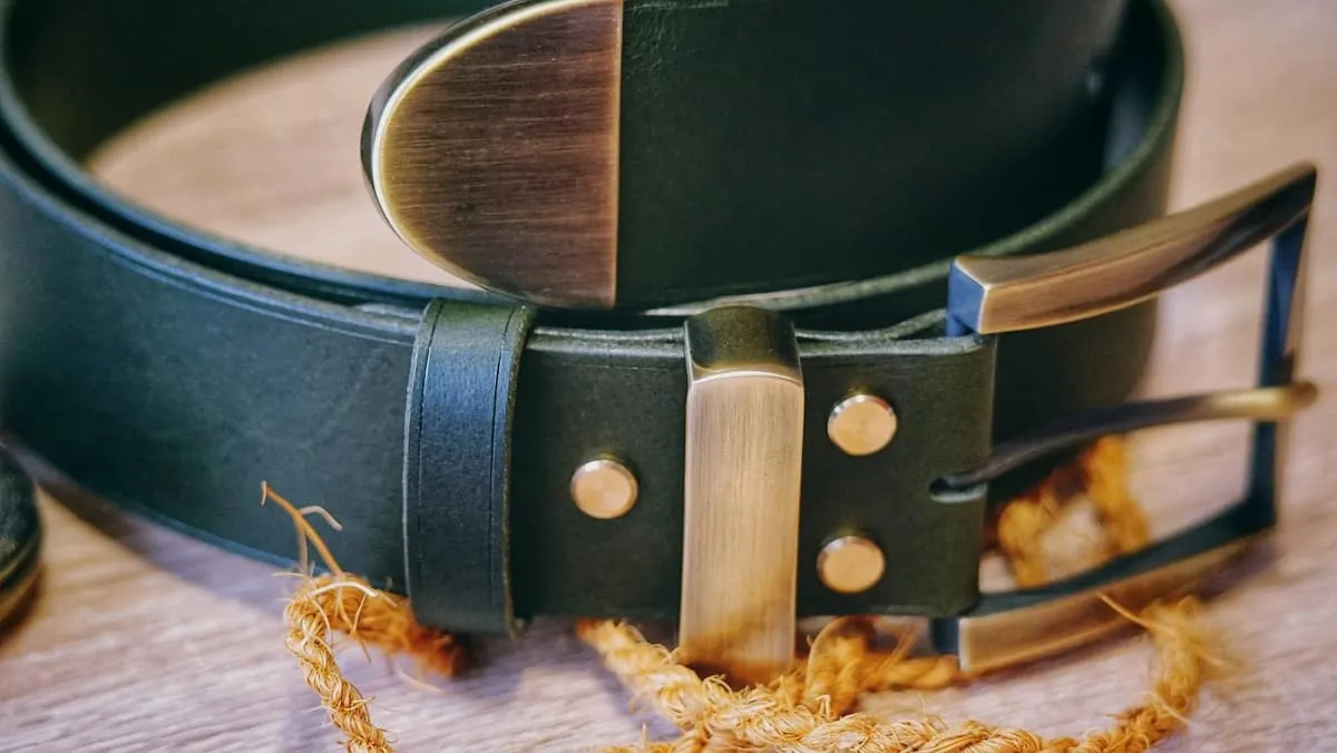Belt - Green & Triple Brass, photo 6