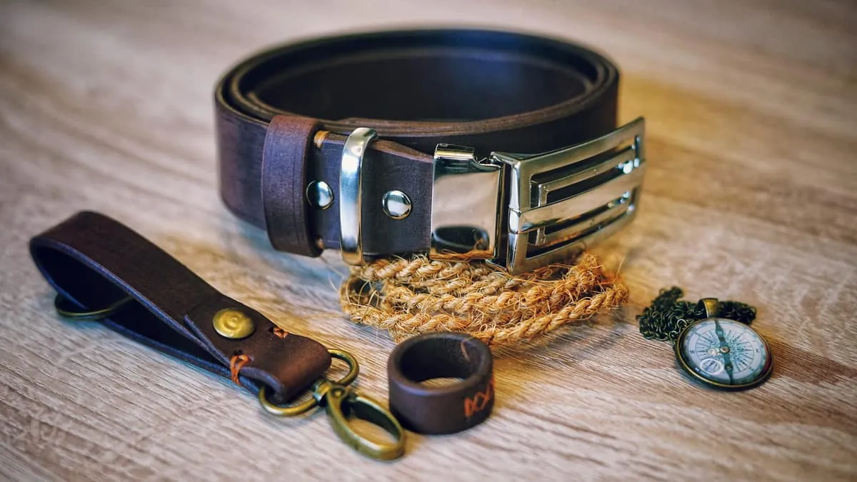 Belt - Chocolate beveled, photo 6
