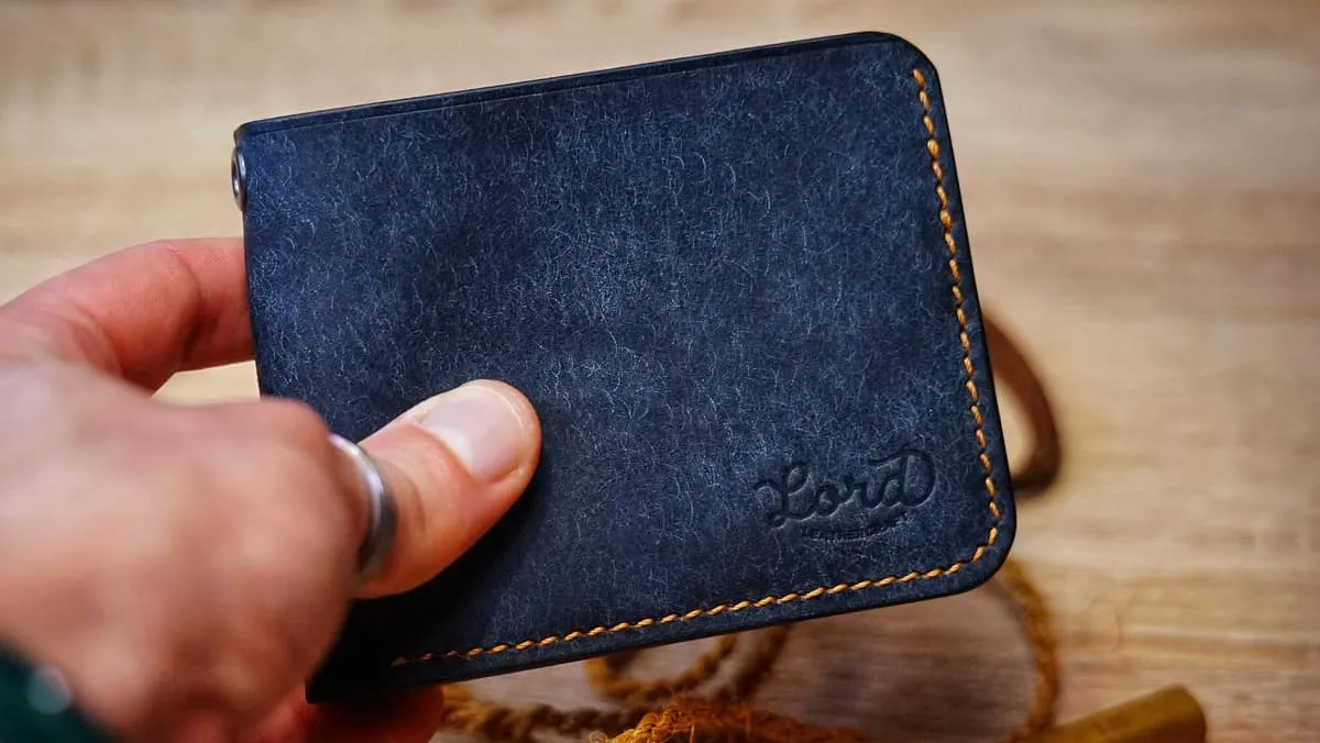 Wings 2 - Bi-fold Wallet, Navy & Cognac, photo 9
